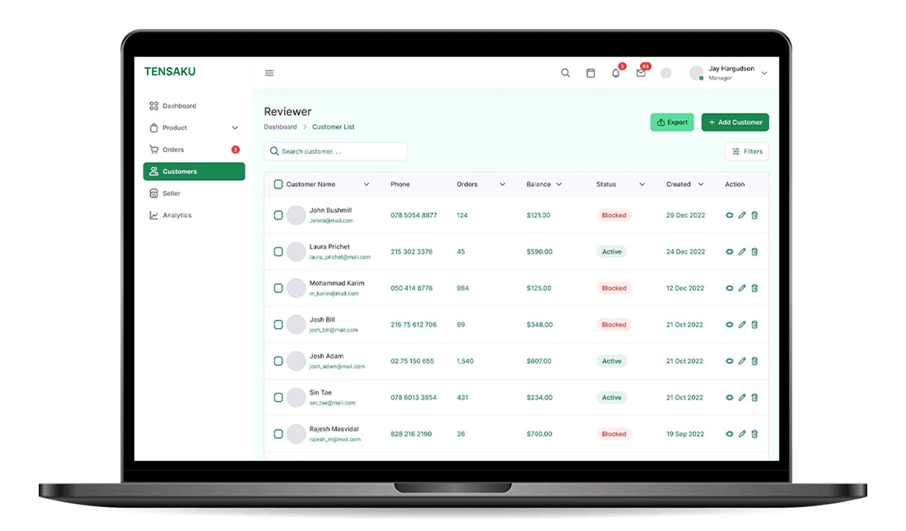 ノートブックパソコンにTENSAKUサービスの画面を表示した状態